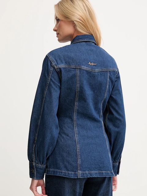 Pepe Jeans kurtka jeansowa kolor granatowy przejściowa PL4024328