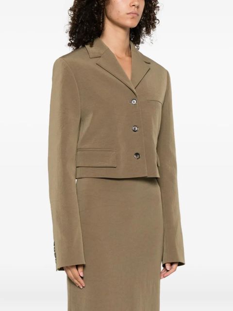 Nanushka three-button single-breasted blazer - Green