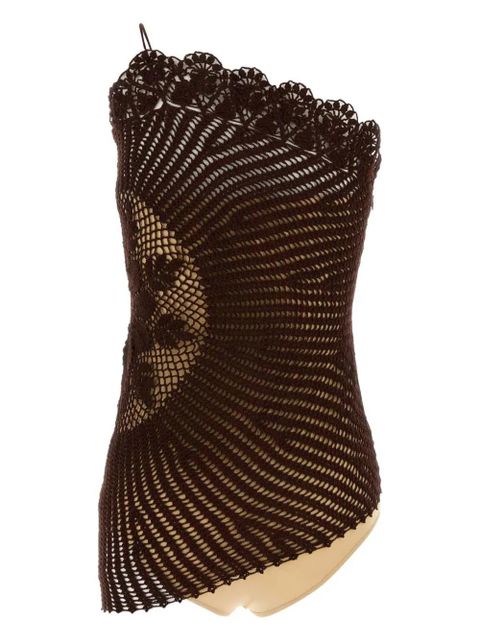 Magda Butrym crochet top - Brown - zdjęcie produktu nr 2