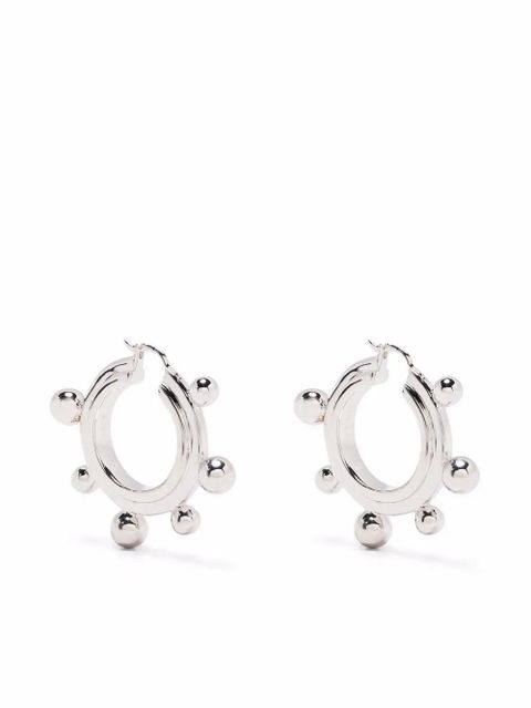 Missoma medium sphere hoop earrings - Silver - zdjęcie produktu nr 1