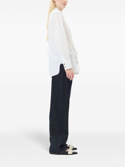 GANNI poplin shirt - White