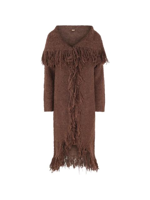Cult Gaia Victoria fringed cardigan - Brown - zdjęcie produktu nr 1