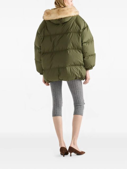 Prada hooded patch-pocket jacket - Green - zdjęcie produktu nr 2