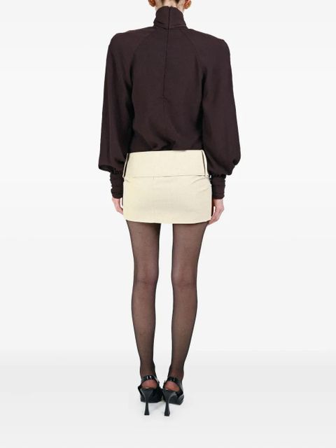 Rowen Rose bow-neck blouse - Brown