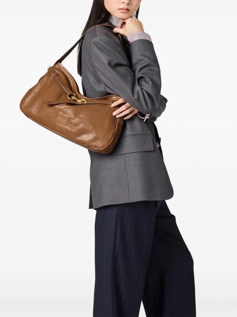 Miu Miu Aventure slouchy shoulder bag - Brown