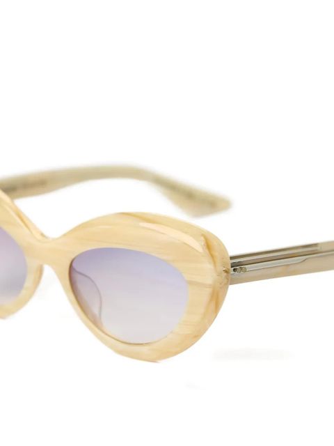 KHAITE oval cat-eye sunglasses - Neutrals