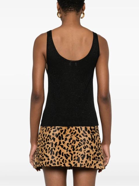 Saint Laurent lurex knitted tank top - Black - zdjęcie produktu nr 2