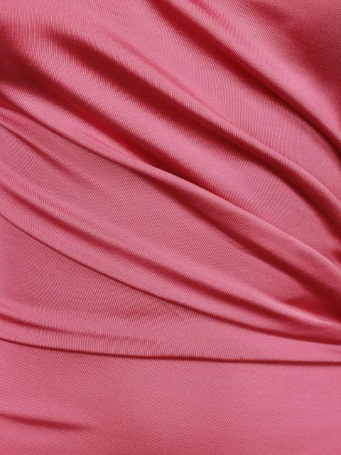 Victoria Beckham draped long-sleeve maxi dress - Pink