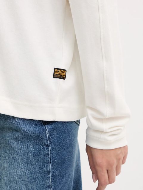 G-Star longsleeve bawełniany kolor beżowy D27742.D976