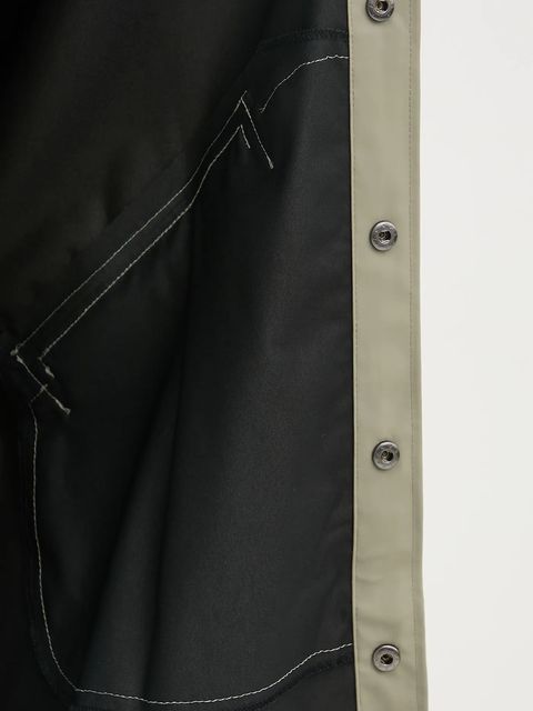 Rains kurtka Long Jacket W3 kolor zielony przejściowa 12020