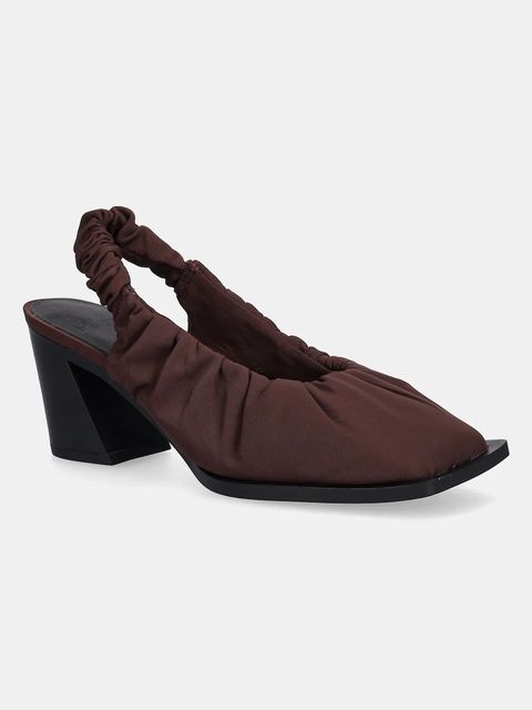 Camper czółenka Karole kolor bordowy na słupku z odkrytą piętą K201844-003 - zdjęcie produktu nr 1