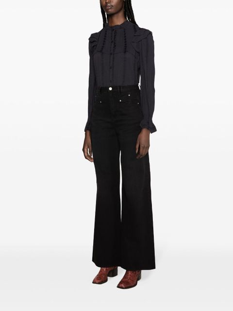 ISABEL MARANT Lemony wide-leg jeans - Black