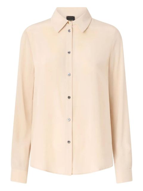 PINKO button-down silk shirt - Neutrals - zdjęcie produktu nr 1