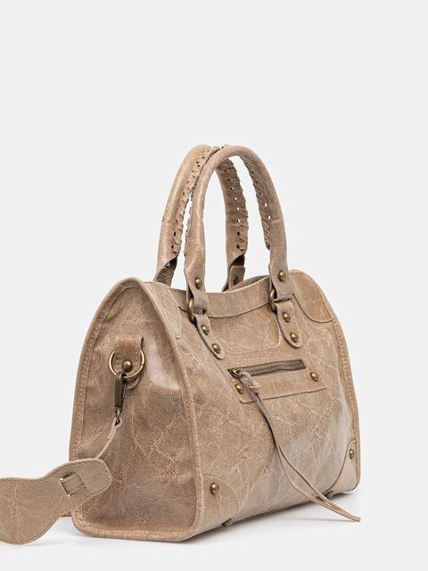 Answear.LAB torebka skórzana kolor brązowy