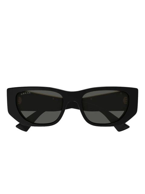 Gucci Eyewear stripe geometric sunglasses - Black - zdjęcie produktu nr 2