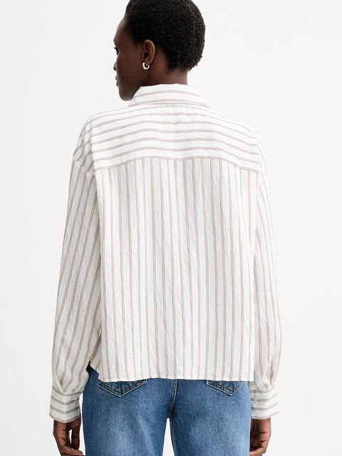 Marc O'Polo koszula damska kolor biały relaxed z kołnierzykiem klasycznym 510090542267