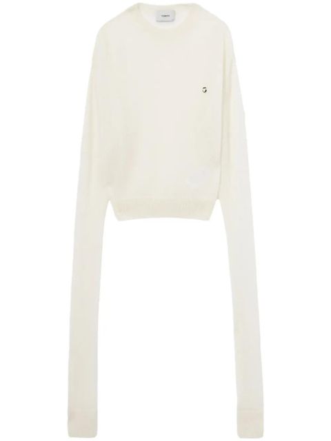 Coperni extra-long-sleeve jumper - White - zdjęcie produktu nr 1