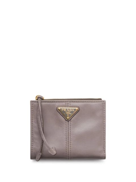 Prada small leather wallet - Grey - zdjęcie produktu nr 1