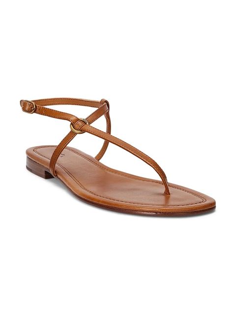 Polo Ralph Lauren sandały skórzane Plo Rng Br Sandal damskie kolor brązowy 818932586001 - zdjęcie produktu nr 2