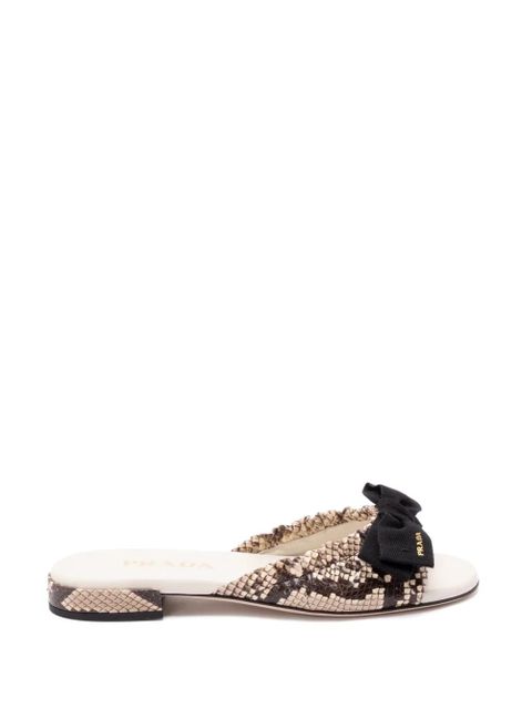 Prada bow sandals - Neutrals - zdjęcie produktu nr 1