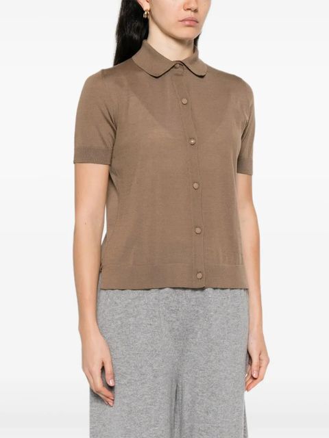 Max Mara button-front short-sleeve shirt - Brown