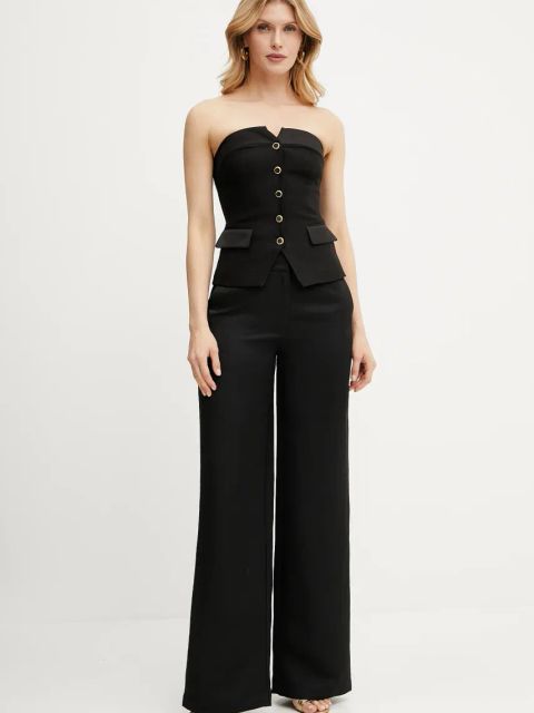 Marciano Guess top VITTORIA damskie kolor czarny odkryte plecy 5GGH07 7300A