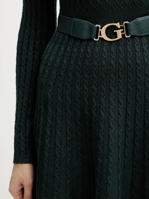 Guess sukienka HANA kolor zielony mini dopasowana W5BK68 Z2YJ2