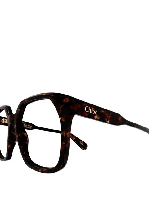 Chloé Eyewear square-frame glasses - Brown - zdjęcie produktu nr 2