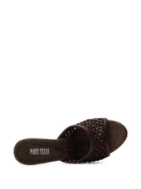 Paris Texas Lidia woven mules - Brown