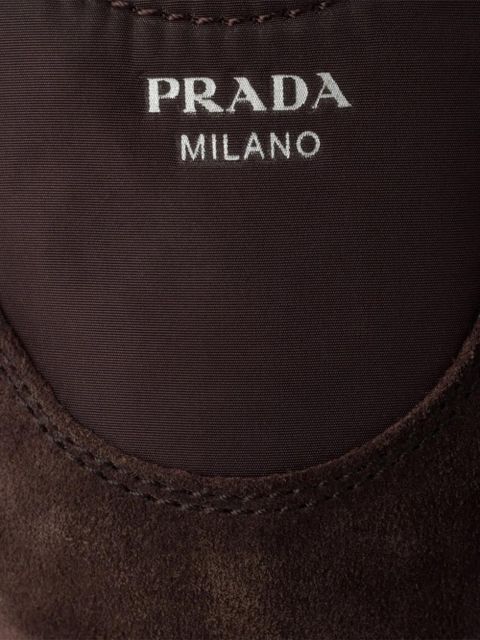 Prada Collapse suede ballet flats - Brown - zdjęcie produktu nr 2