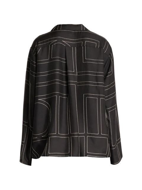 TOTEME monogram buttoned shirt - Black - zdjęcie produktu nr 2