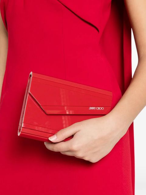 Jimmy Choo Candy logo-detail clutch bag - Red - zdjęcie produktu nr 2