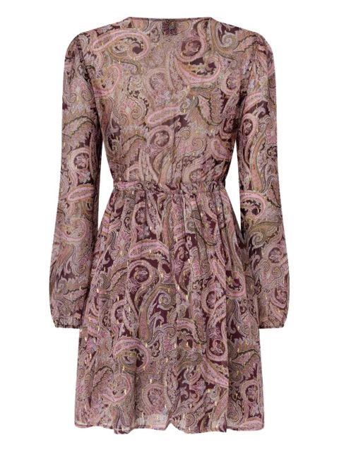 PINKO paisley-print tie-neck mini dress - zdjęcie produktu nr 2