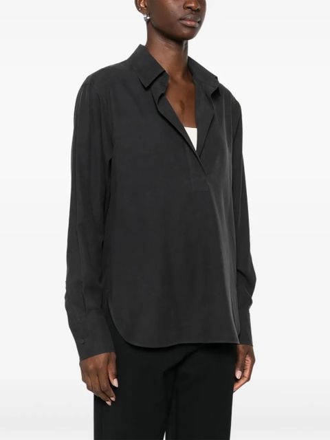 Max Mara notched-collar shirt - Black