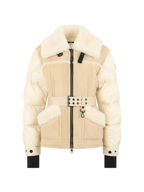 Moncler Grenoble shearling belted jacket - Neutrals - zdjęcie produktu nr 1