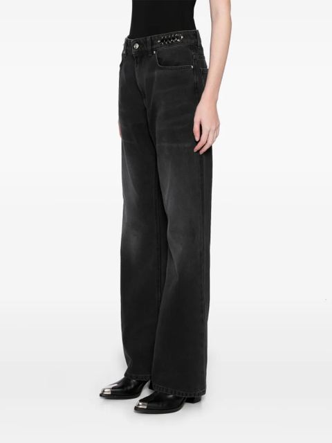 Rabanne signature jeans - Black