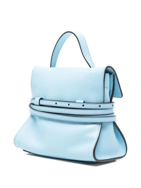 Moschino buckle-strap mini bag - Blue