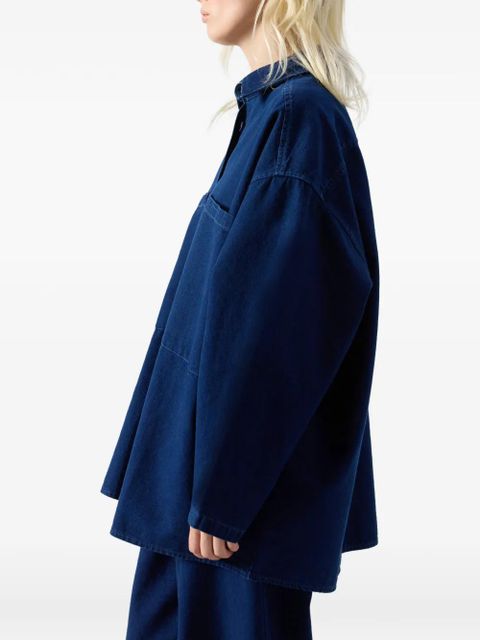 American Vintage Comow chest-pocket shirt - Blue