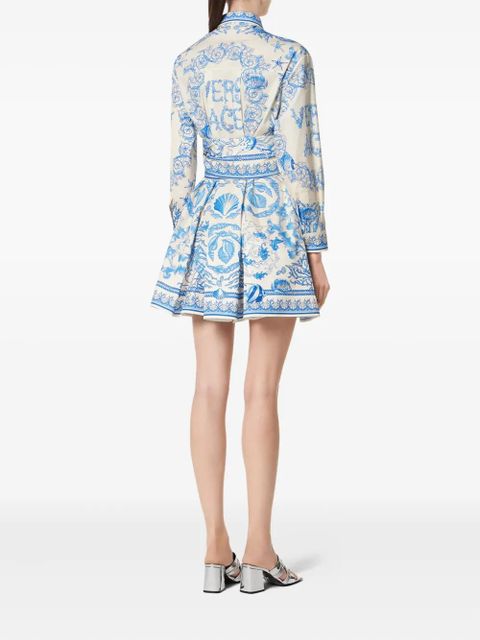 Versace Underwater Barocco shirt dress - Blue - zdjęcie produktu nr 2