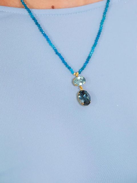 Jennifer Behr Freya beaded necklace - Blue - zdjęcie produktu nr 2