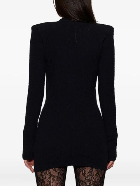 WARDROBE.NYC padded-shoulder button-up cardigan - Black