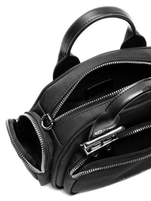 GANNI logo-print tote bag - Black