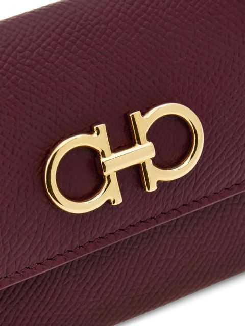 Ferragamo Gancini flap credit card holder