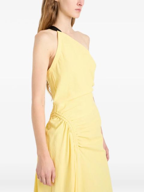 Proenza Schouler Sirena crinkled one-shoulder maxi dress - Yellow
