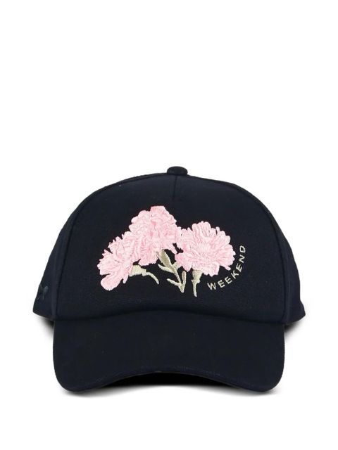 Weekend Max Mara floral-embroidered hat - Black - zdjęcie produktu nr 1