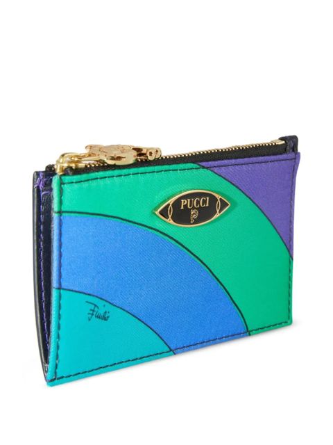 PUCCI Iride-print cardholder - Green