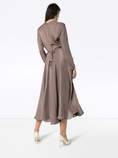 Prada layered midi dress - Neutrals