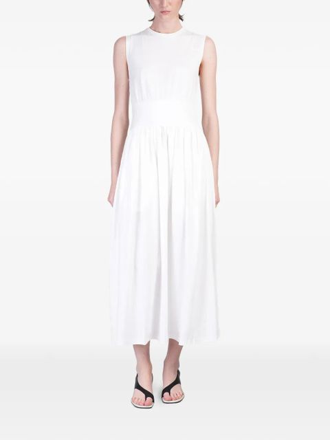TOTEME ribbed gathered skirt dress - White - zdjęcie produktu nr 1