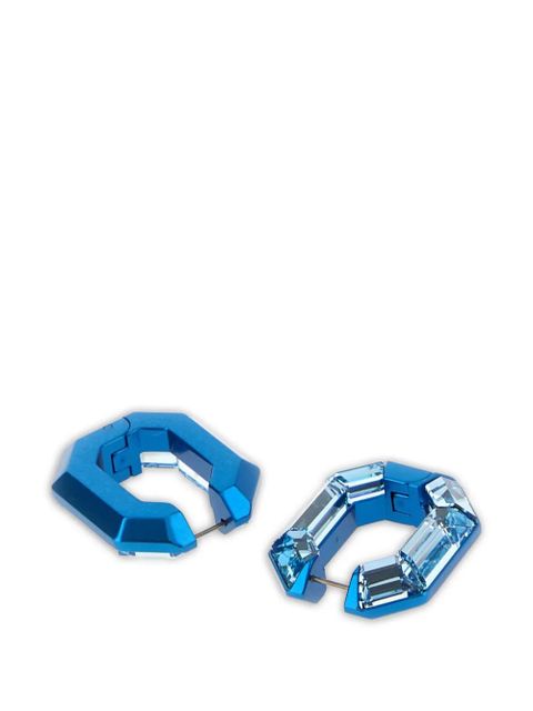 Swarovski Lucent hoop earrings - Blue - zdjęcie produktu nr 2