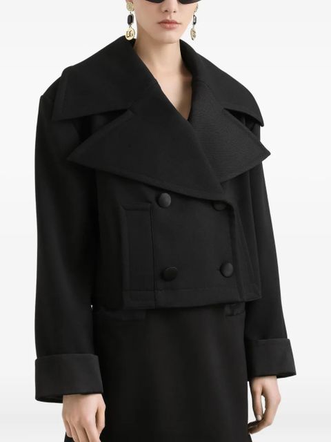 Dolce & Gabbana double-breasted cropped jacket - Black